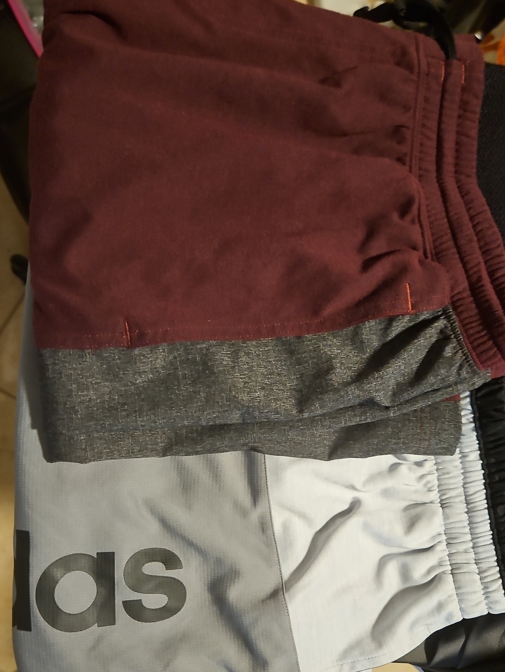 Men's Adidas XL Maroon/Grey Shorts (Bundle Of 2) (20)